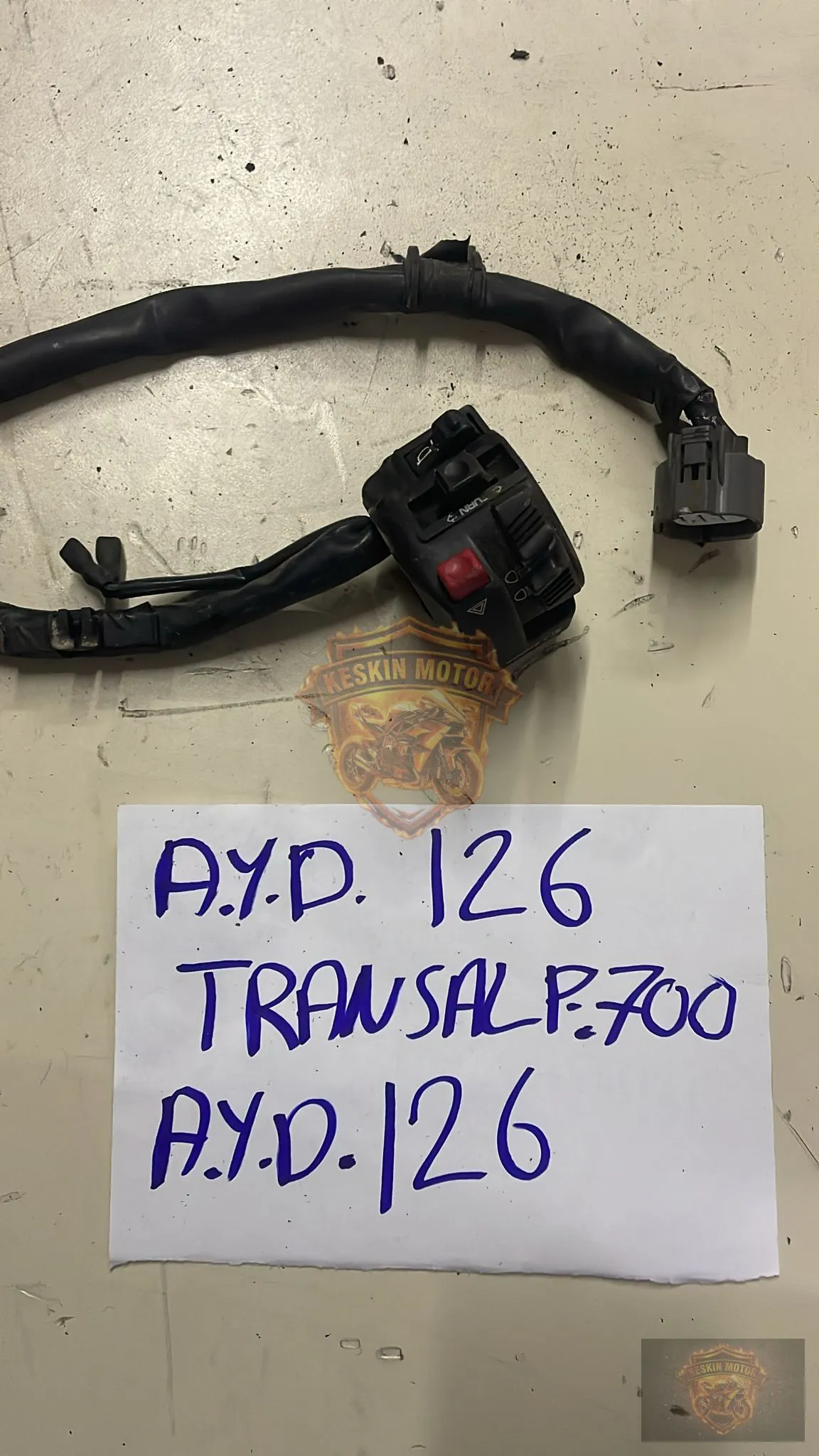 HONDA TRANSALP 700 SOL KUMANDA - SOL ŞARTEL - Keskin Motor Orijinal Çıkma Parça