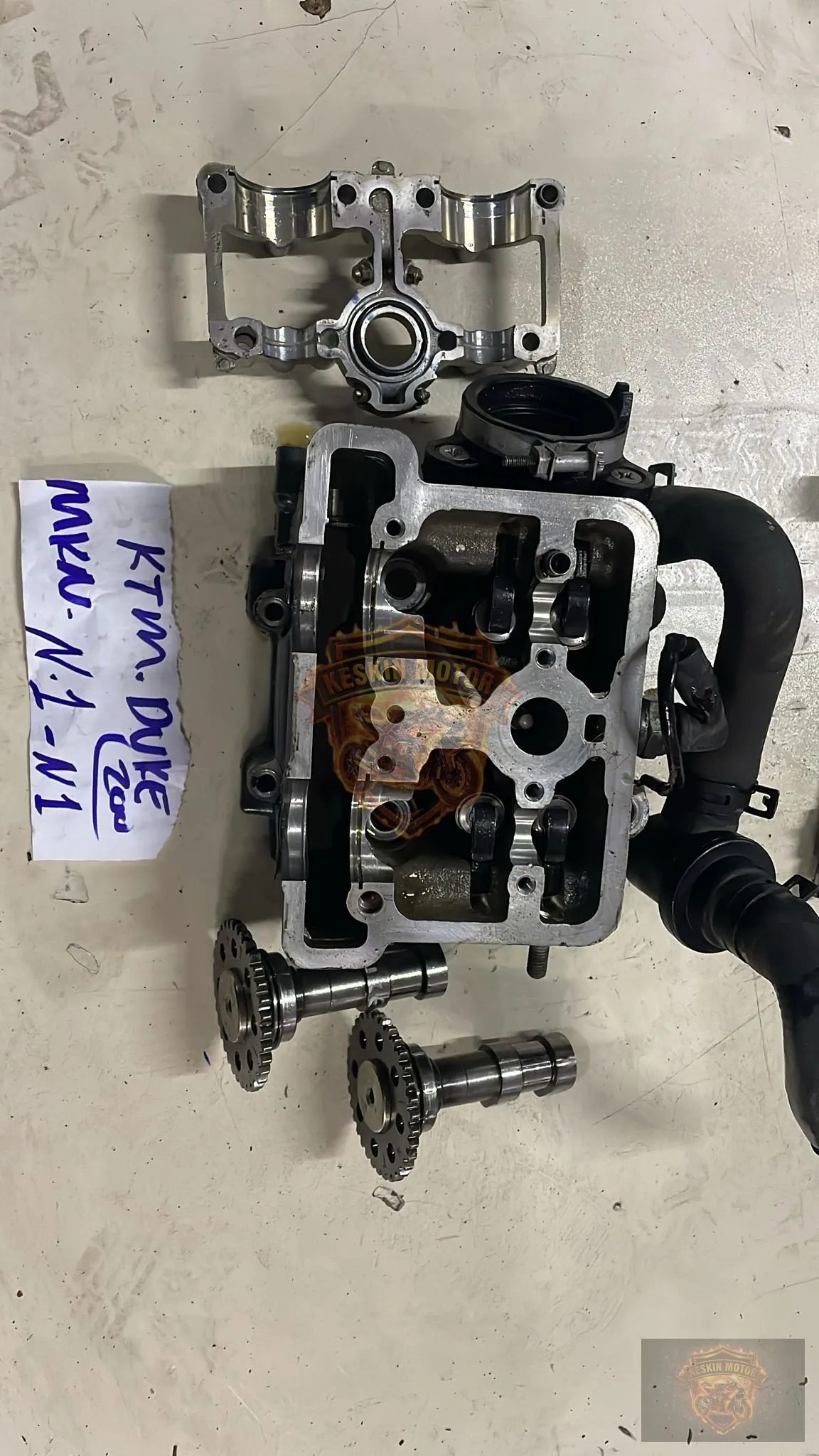KTM DUKE 200 KOMPLE DOLU SİLİNDİR KAPAĞI - Keskin Motor Orijinal Çıkma Parça