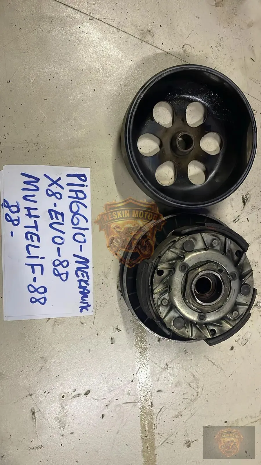 PİAGGİO X8 EVO ARKA VARYATÖR  - DEBRİYAJ - Keskin Motor Orijinal Çıkma Parça