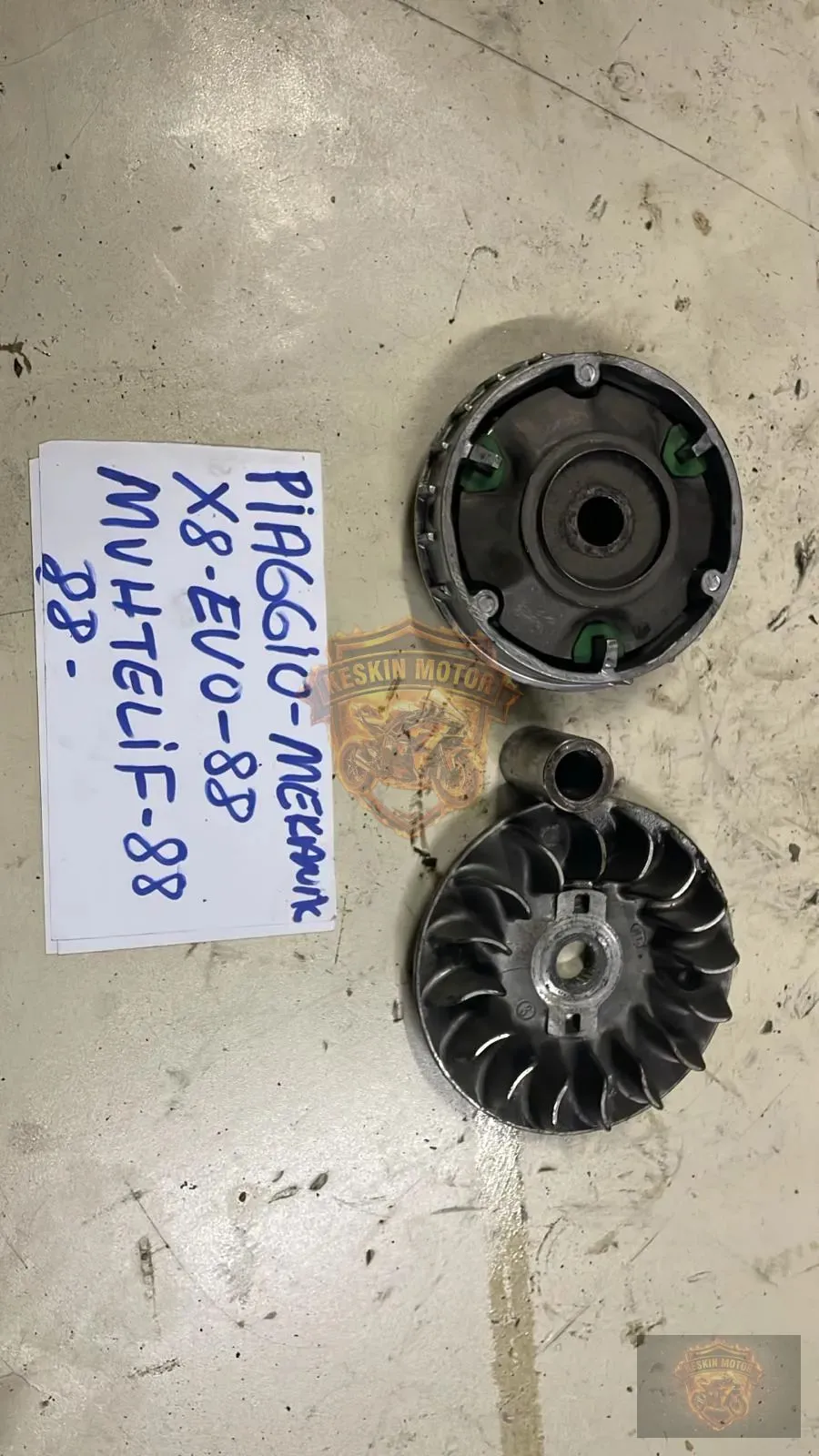 PİAGGİO X8 EVO ÖN VARYATÖR KOMPLE - Keskin Motor Orijinal Çıkma Parça